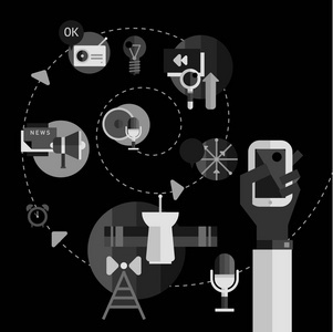 廣播圖標插畫 從設計到商用，攝圖新視界助力網絡媒體視覺升級