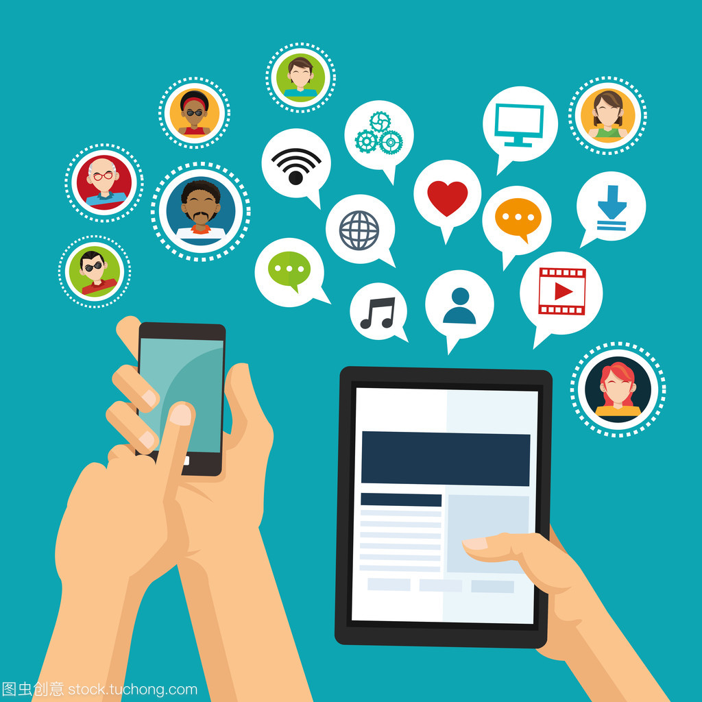 藍色背景在社會媒體與網絡設計中的應用與制作